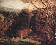 Samuel Palmer Landscape-Twilight oil on canvas